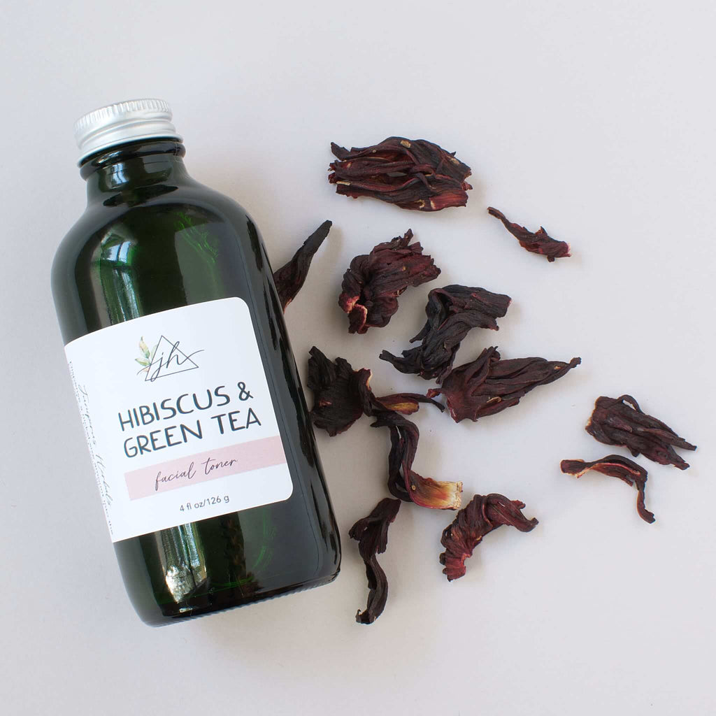HIBISCUS & GREEN TEA | hydrating and firming facial toner - Juniperus Herbals