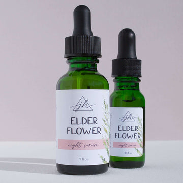 JH Elderflower anti-ageing night serum smooth and hydrated skin