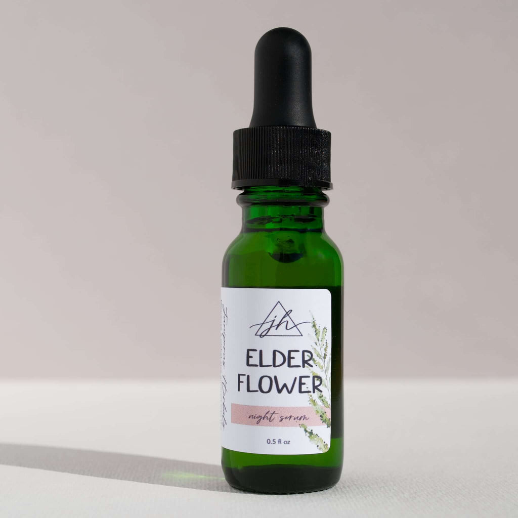 JH Elderflower anti-ageing night serum smooth and hydrated skin