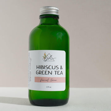 HIBISCUS & GREEN TEA deep hydration and firming facial toner - Juniperus Herbals