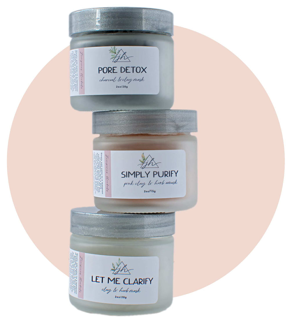 All Natural preservative free clay masks | Juniperus Herbals